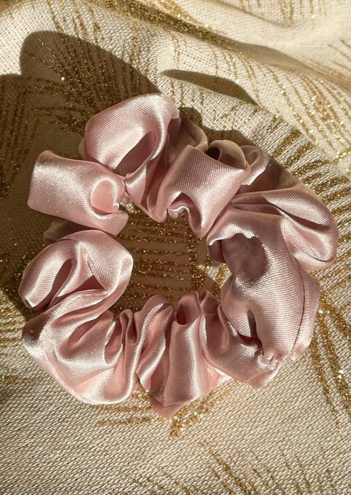 Champagne Pink Scrunchie