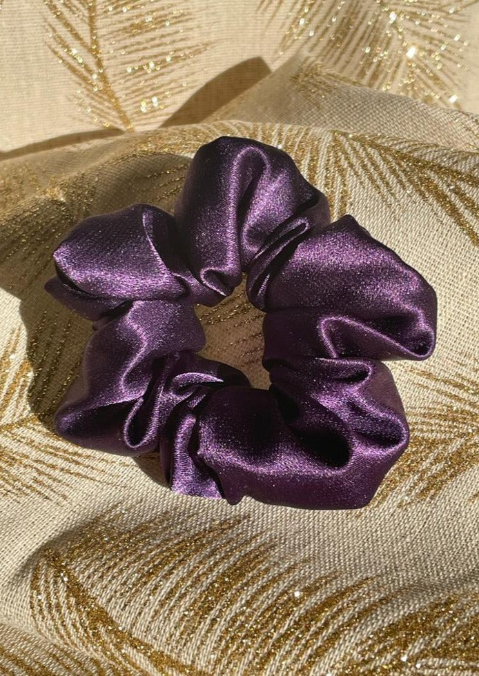 Deep Purple Scrunchie